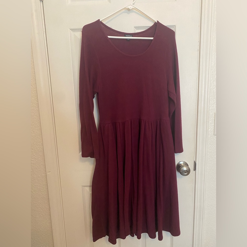 Fleece dress with pockets!